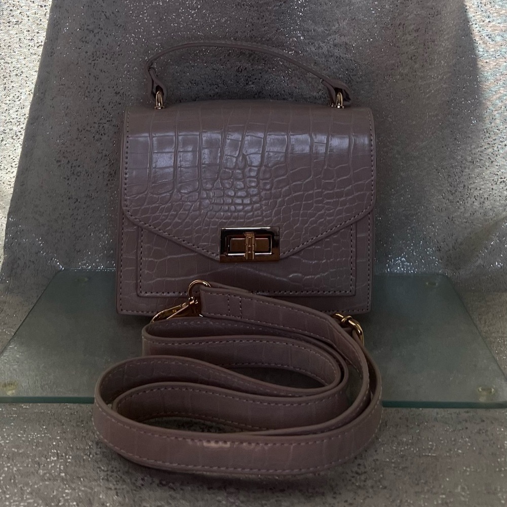 NUDE CROC CROSS BODY BAG